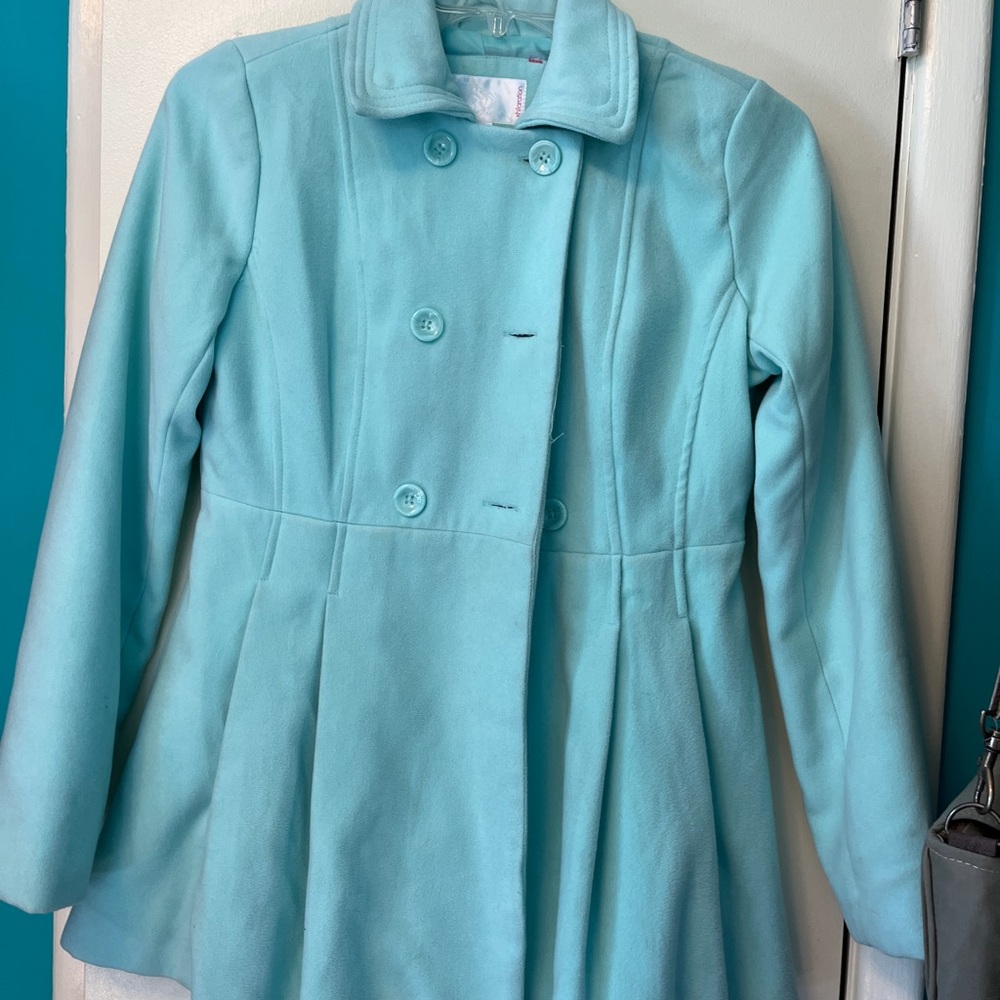 Kids pea coat. Lined and double breasted